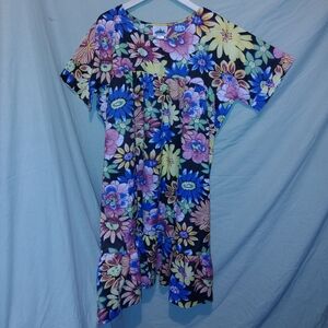 NWOT Metropolitan, Women's Midi Floral Print Frock Multicolor Dress